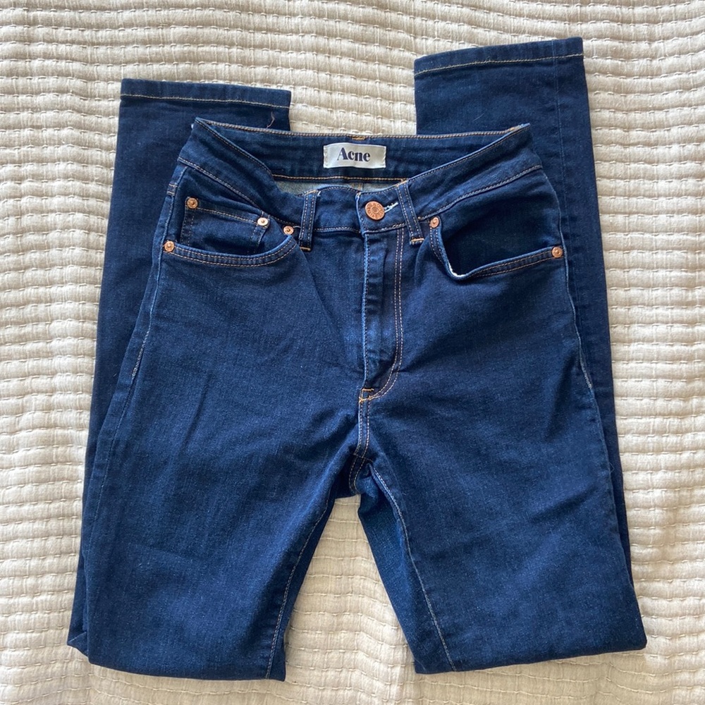 Acne Studios Needle Raw Soft Denim Jeans